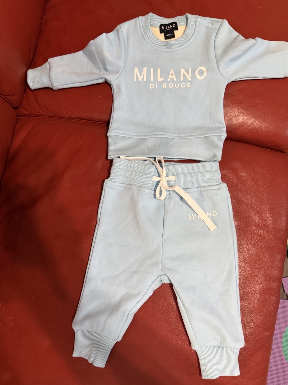 MILLION DOLLAR BABY Kids Blue Sweatshirt & Jogger Set Like New
